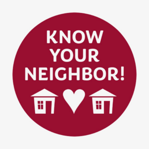 Know Your Neighbor button